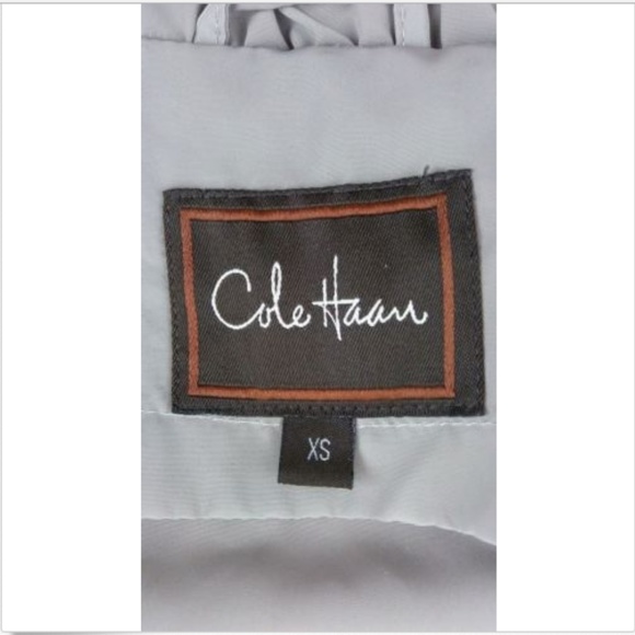 Cole Haan Womens XS Khaki Rainwear Trenchcoat Hood - Picture 6 of 8